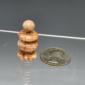 Marble Onyx Stone BISHOP Chess Piece‎ Game Hand Carved Miniature 1"